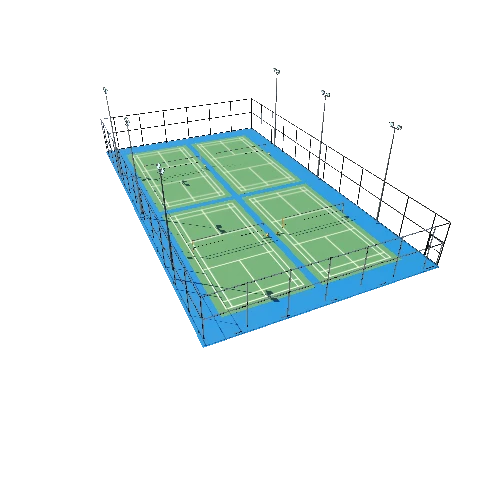 Badminton Court TypeA1 Triangulate